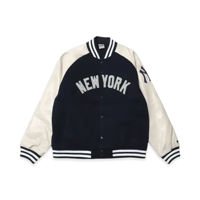 MLB Standard Logo Melton Jacket "Navy"