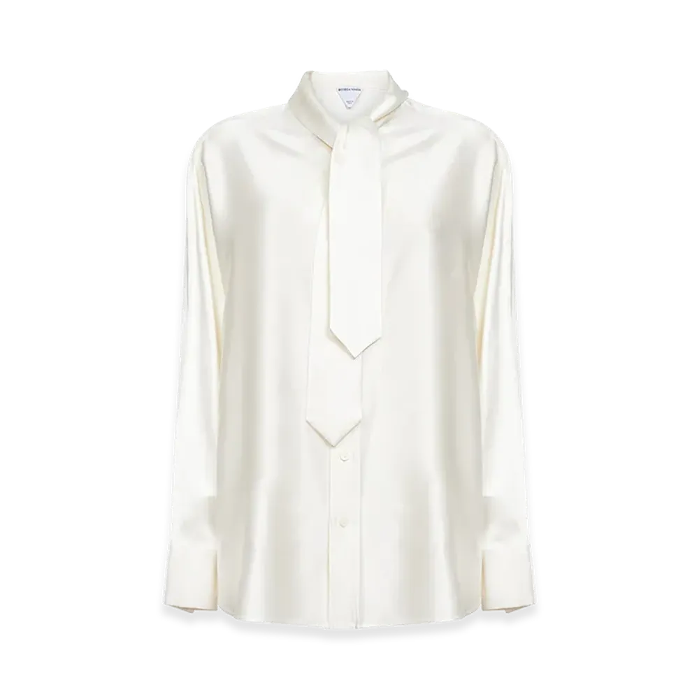 Bottega Veneta Women's Silk Shirt "White"