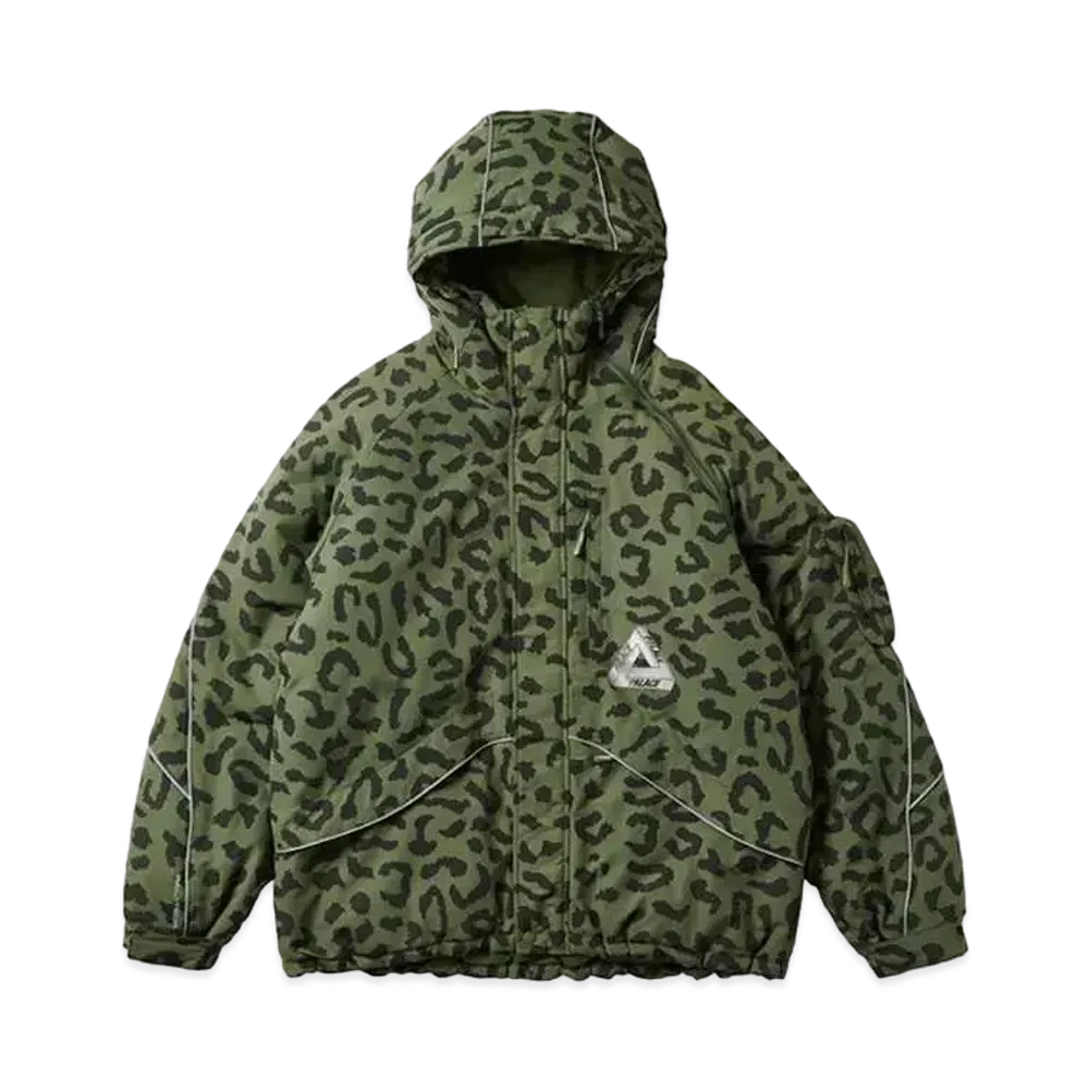 PALACE M-TECH Hooded Jacket "Olive Cheetah"