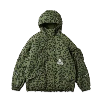 PALACE M-TECH Hooded Jacket "Olive Cheetah"