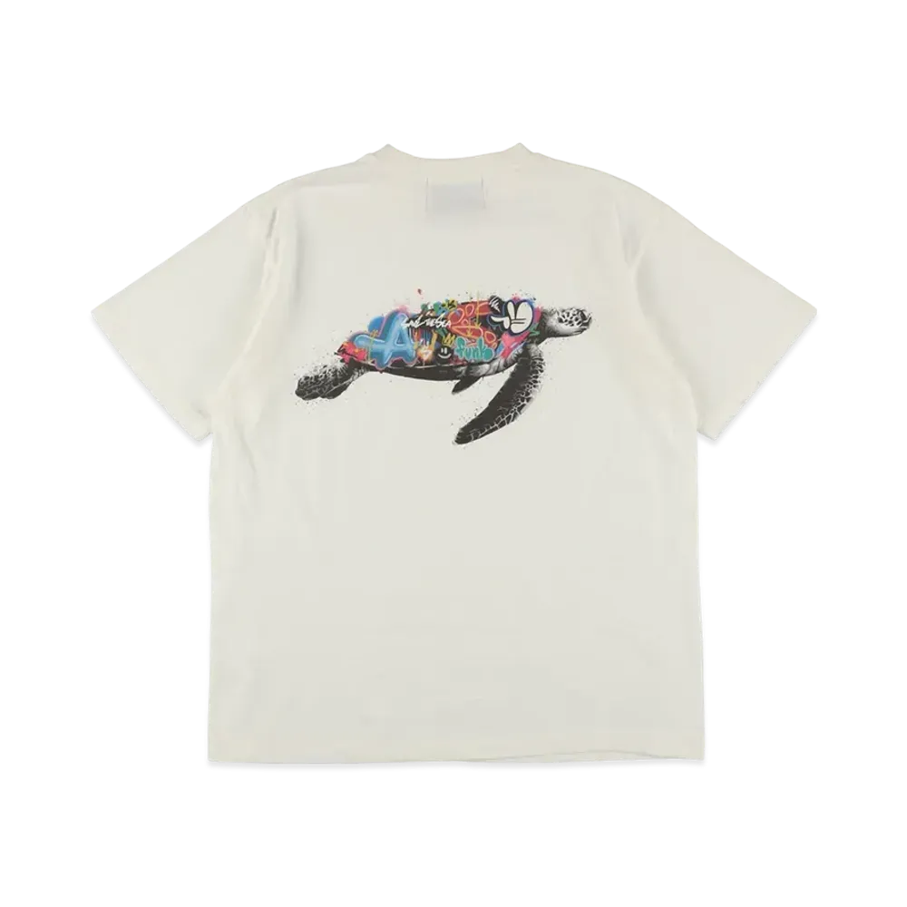 WIND AND SEA x Martin Whatson Recycled Fishing Net Nylon Logo S/S Tee "White"