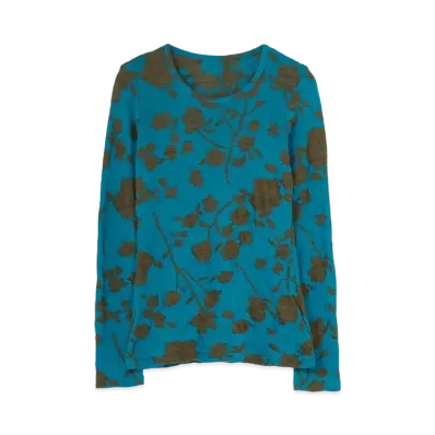 Yohji Yamamoto FLOWER PATTERN JQ PULLOVER "Khaki"
