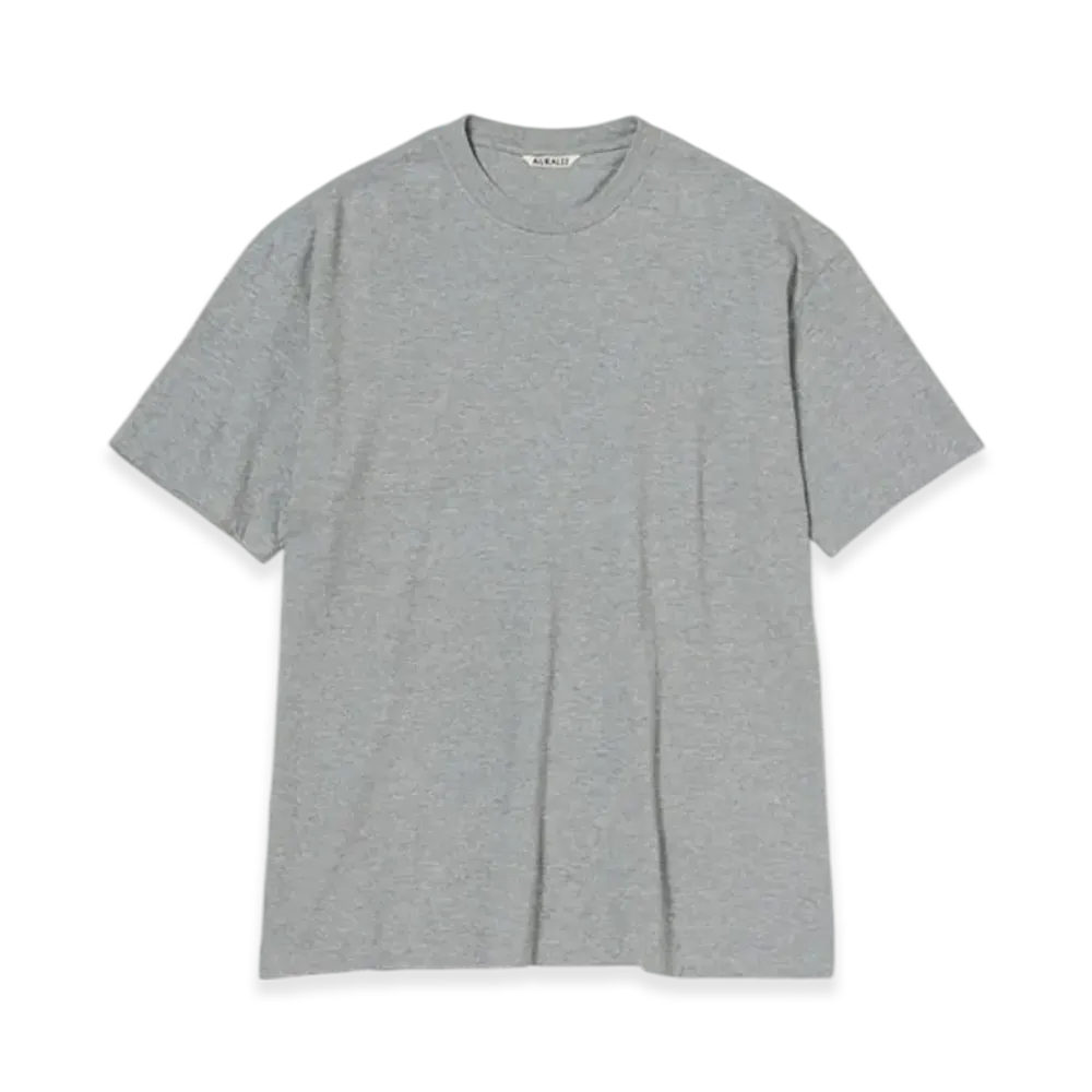AURALEE Seamless Crew Neck Tee "Top Gray"