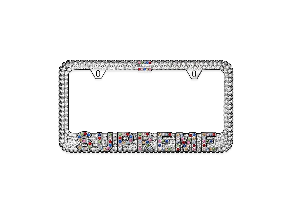Supreme x b.b. Simon License Plate Frame "White"