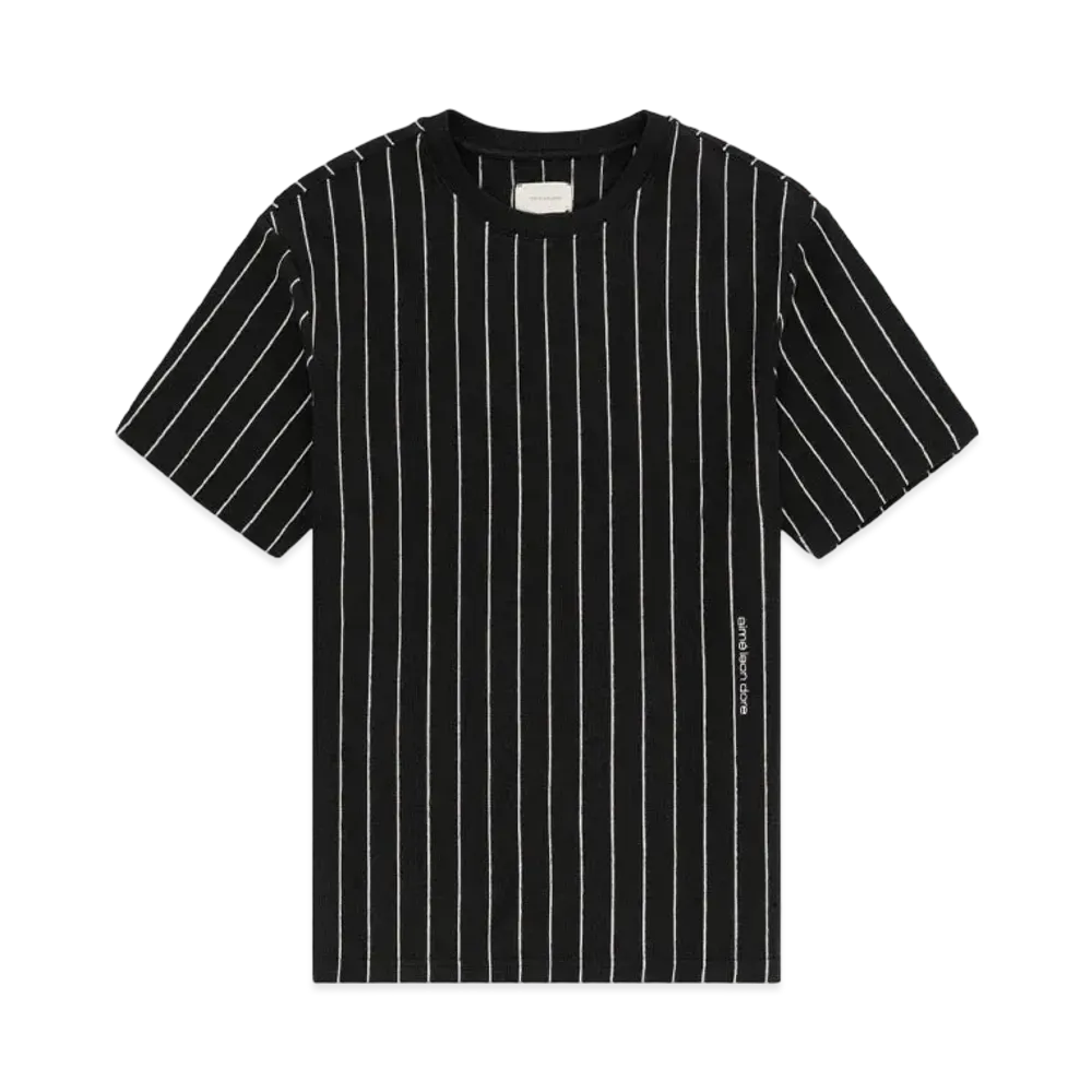 Aime Leon Dore Pinstripe Tee "Black"