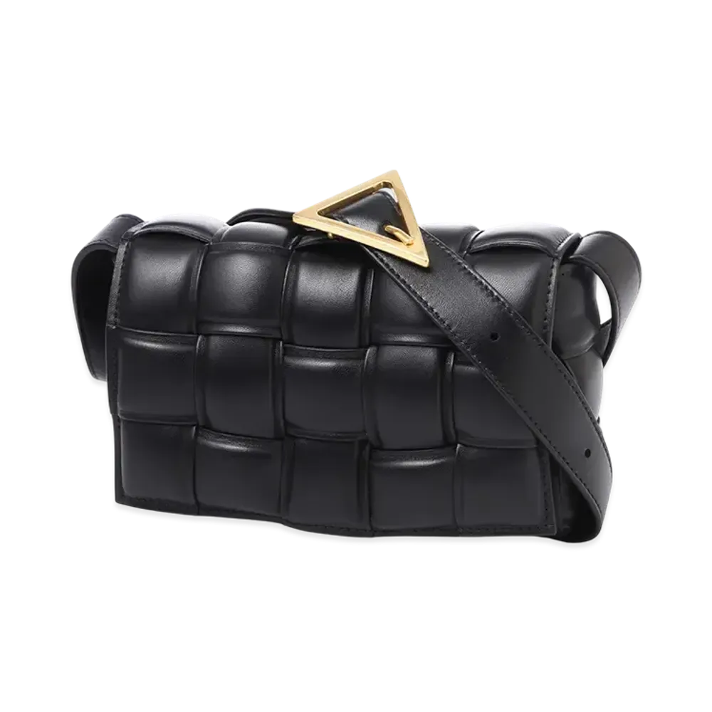 Bottega Veneta Padded Cassette "Black/Gold"