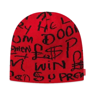 Supreme Black Ark Beanie "Red"