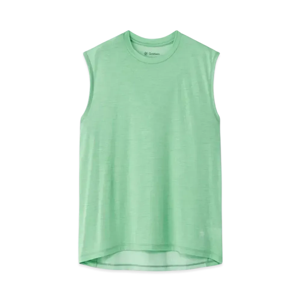 Goldwin Fast Run Wool Sleeveless (Unisex) "Jade Green"