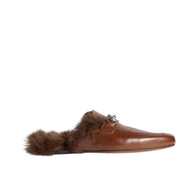 GUCCI Horsebit Slipper "Brown"