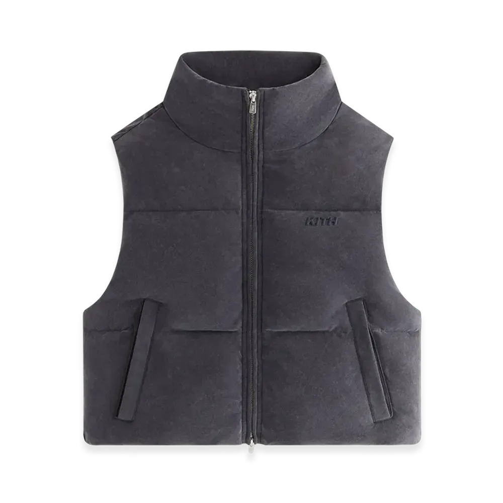 Kith Women Holt Sueded Jersey Vest "Black"