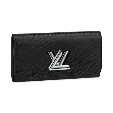 Louis Vuitton Twist Wallet Epi Leather "Noir/Silver"