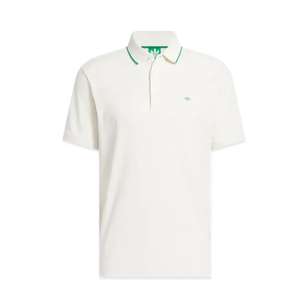 adidas Originals Golf Twist Knit One Point Logo Short Sleeve Polo "White"