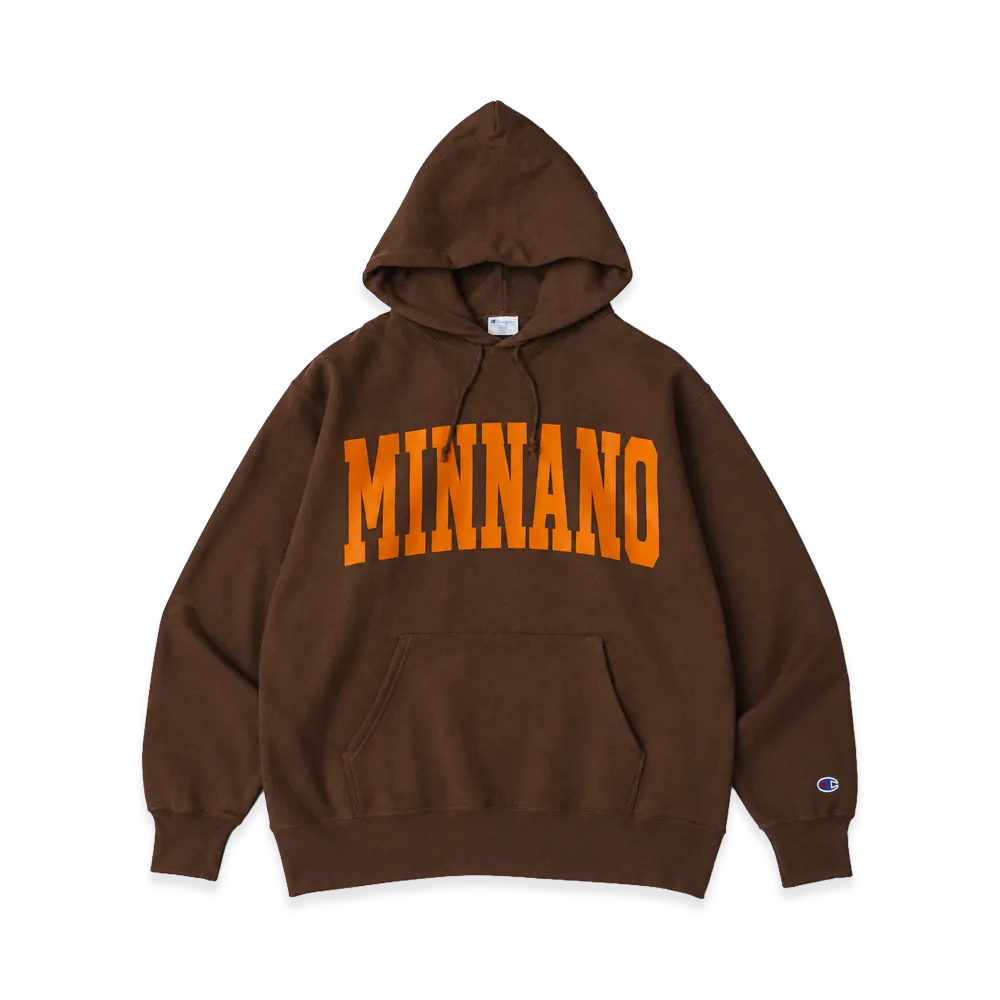 BEAMS x Champion x MIN-NANO Sweat Hoodie "Brown"
