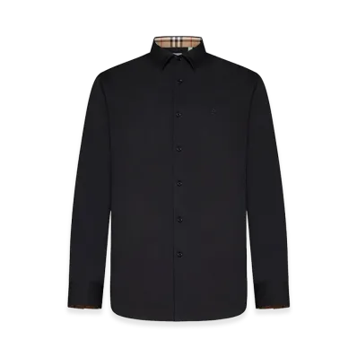 Burberry Stretch Poplin Shirt "Black"