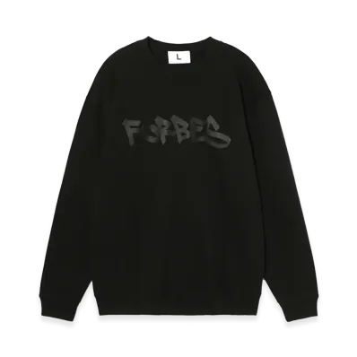 FRAGMENT x Forbes JAPAN Graffiti Sweat Shirt "Black"
