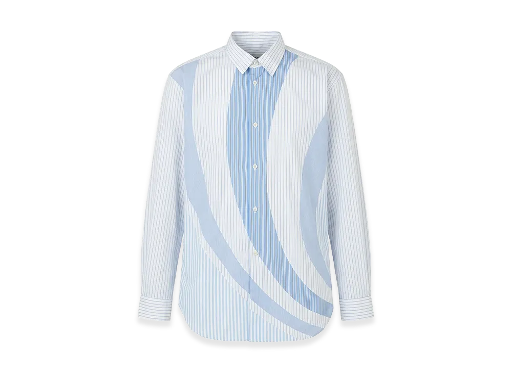 COMME des GARÇONS SHIRT Poplin Stripe Shirt "Blue"