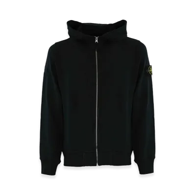 Stone Island Logo Patch Zip-Up Hoodie "Blue"