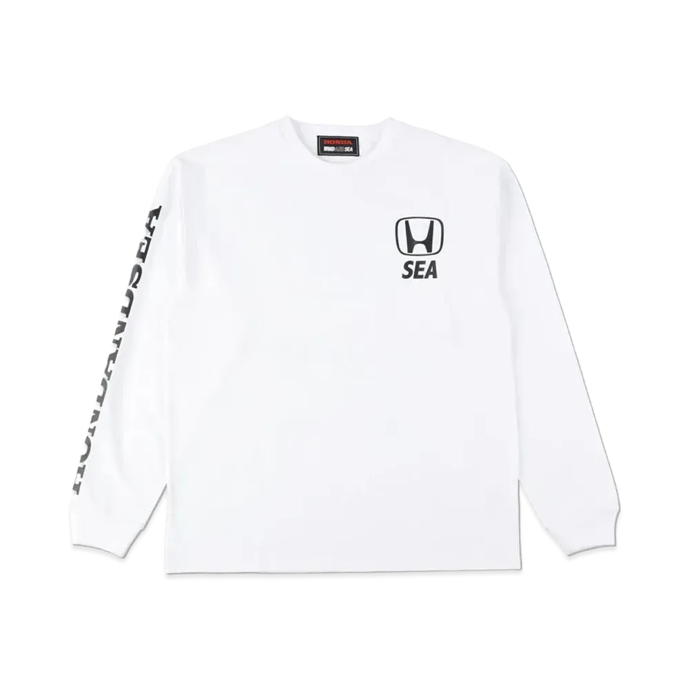 WIND AND SEA x HONDA -SEA- L/S T-SHIRT "White"
