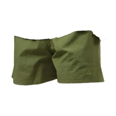 POLeR Nylon Wide Stuff Shorts "Olive"