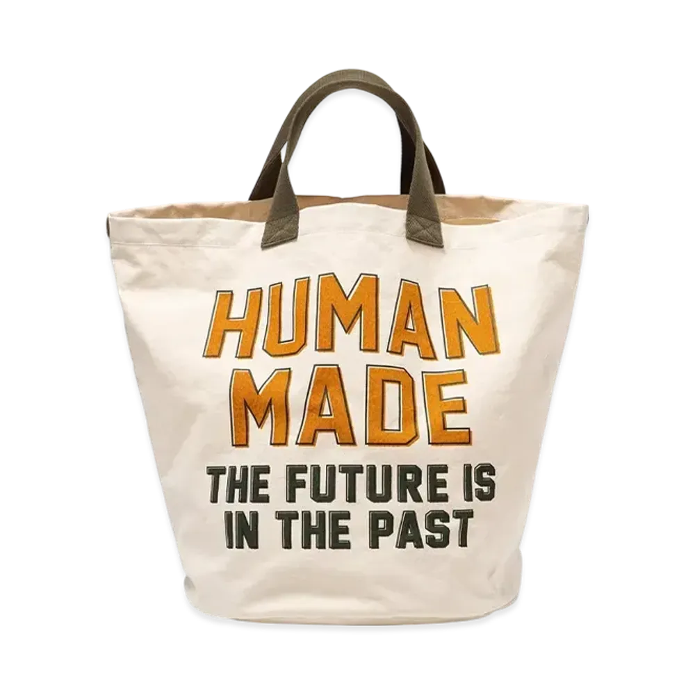 HUMAN MADE Canvas Tote Large "White"