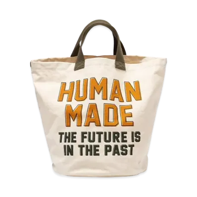 HUMAN MADE Canvas Tote Large "White"