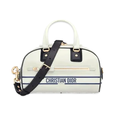 Dior Vibe Small Bowling Bag Smooth Calfskin "White"
