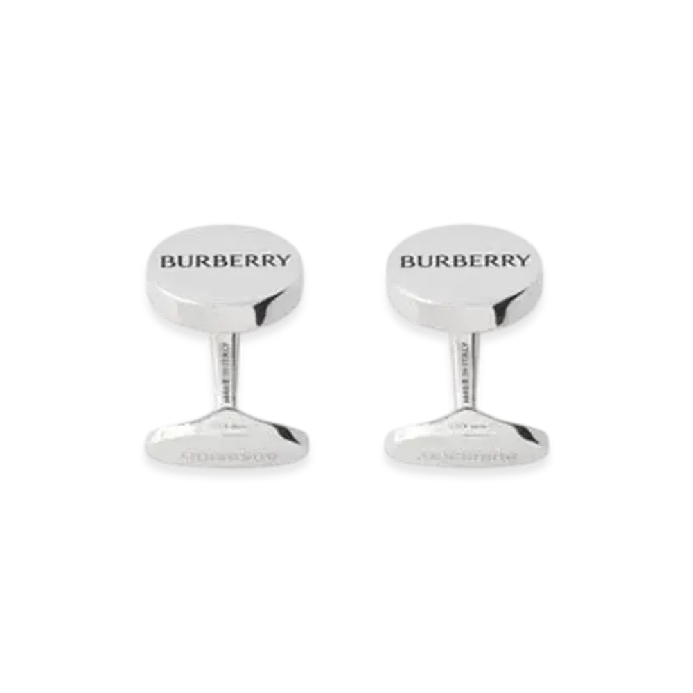 Burberry Logo Cufflinks "Silver"