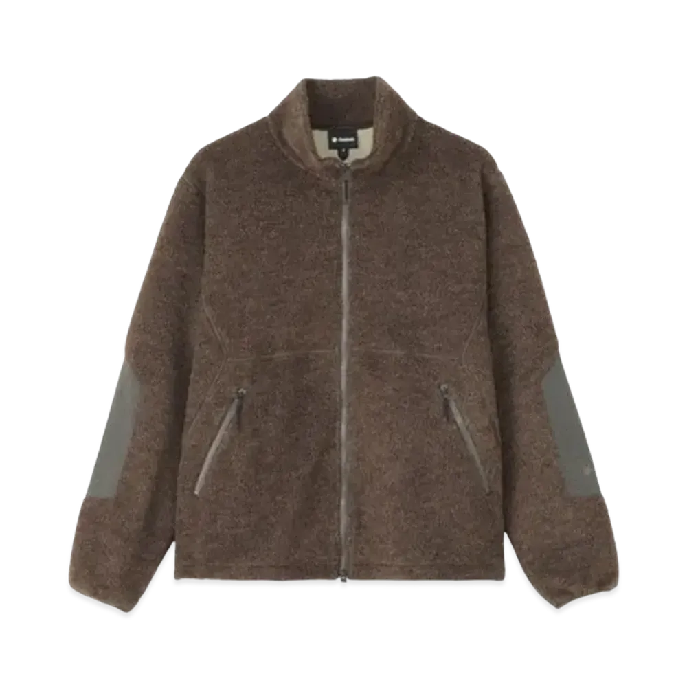 Goldwin Wool Boa Fleece Full Zip Jacket (Unisex) "Mix Brown"