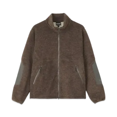 Goldwin Wool Boa Fleece Full Zip Jacket (Unisex) "Mix Brown"