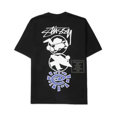 Stussy x Always Do What You Should Do Stack Tee "Black"