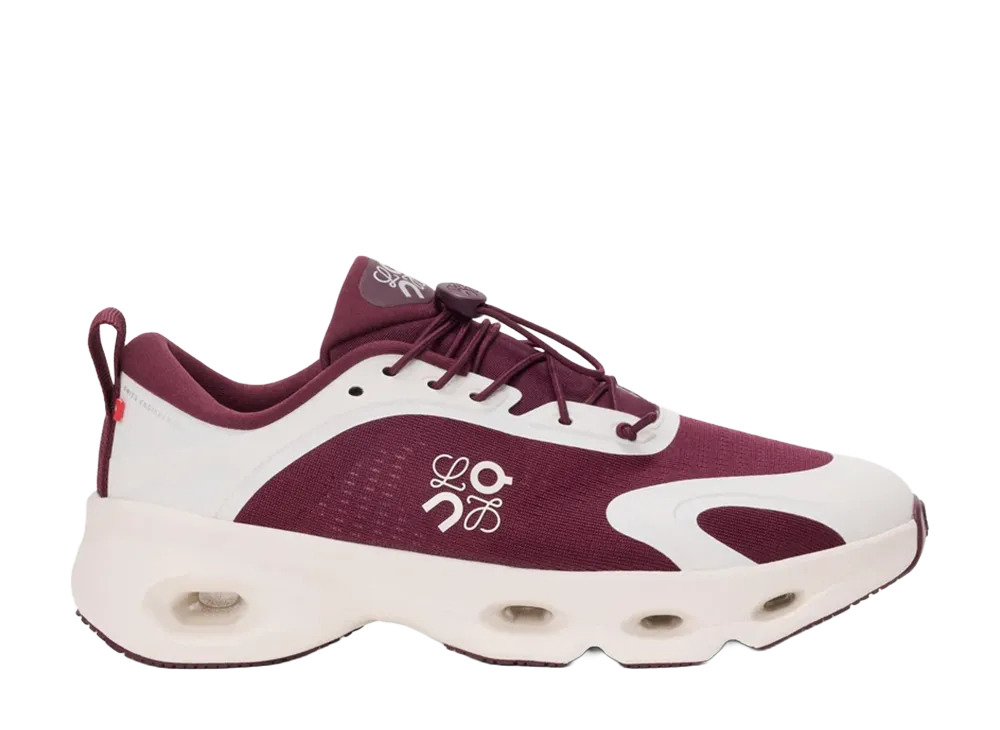 LOEWE × On Cloudsolo "Burgundy/Eggshell"
