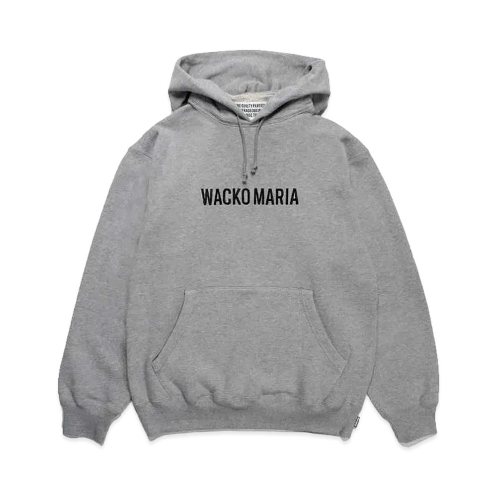 WACKO MARIA Middle Weight Pull Over Hooded Sweat Shirt "Gray"