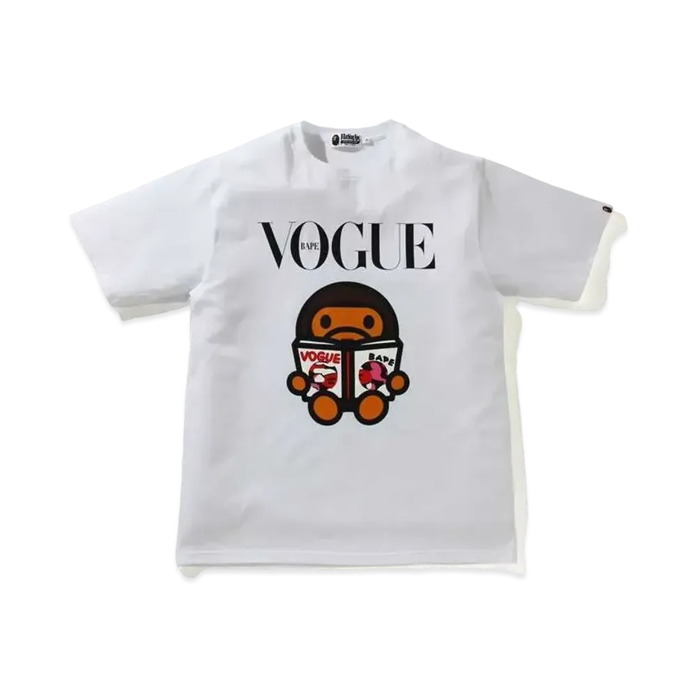 A BATHING APE VOGUE BABY MILO TEE KIDS "White"