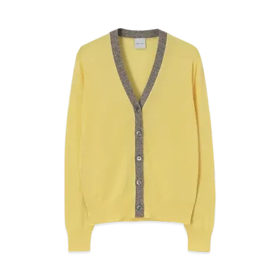Paul Smith Womens Sheer Knit Cardigan "LightYellow"