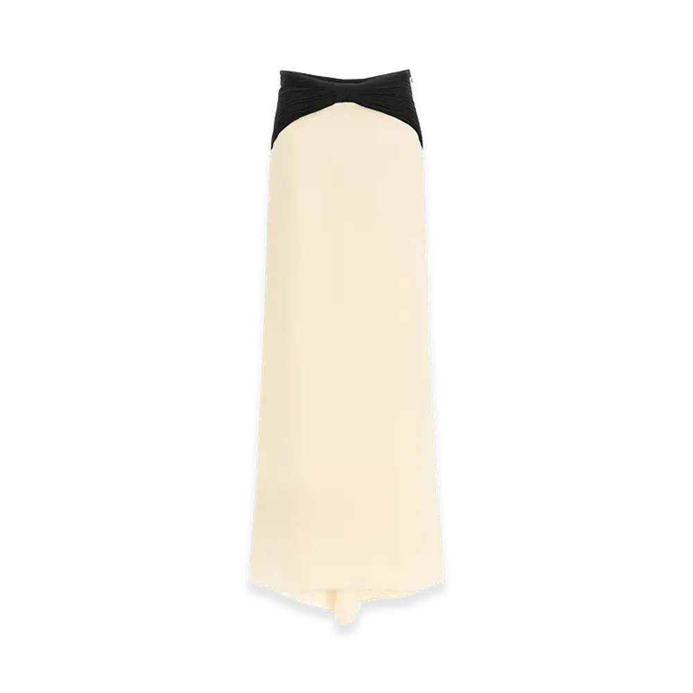 Valentino Garavani Women's Cady Couture Skirt "White/Black"