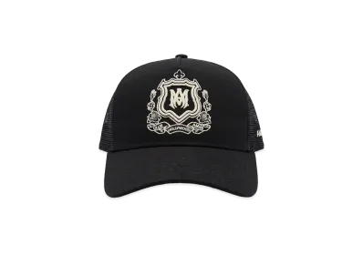 AMIRI MA Crest Trucker Hat "Black"