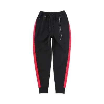mastermind JAPAN Regular Side Line Track Pants "Black Red"
