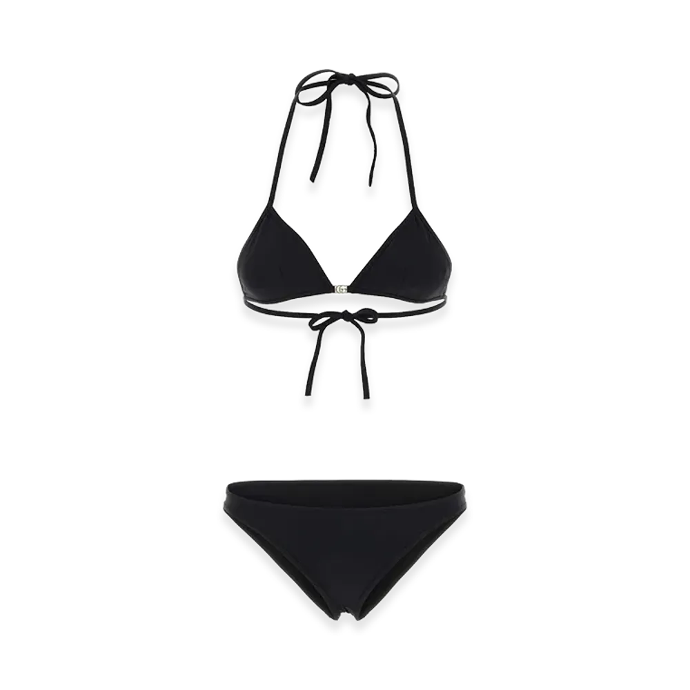 GUCCI Women's Stretch Nylon Bikini "Black"