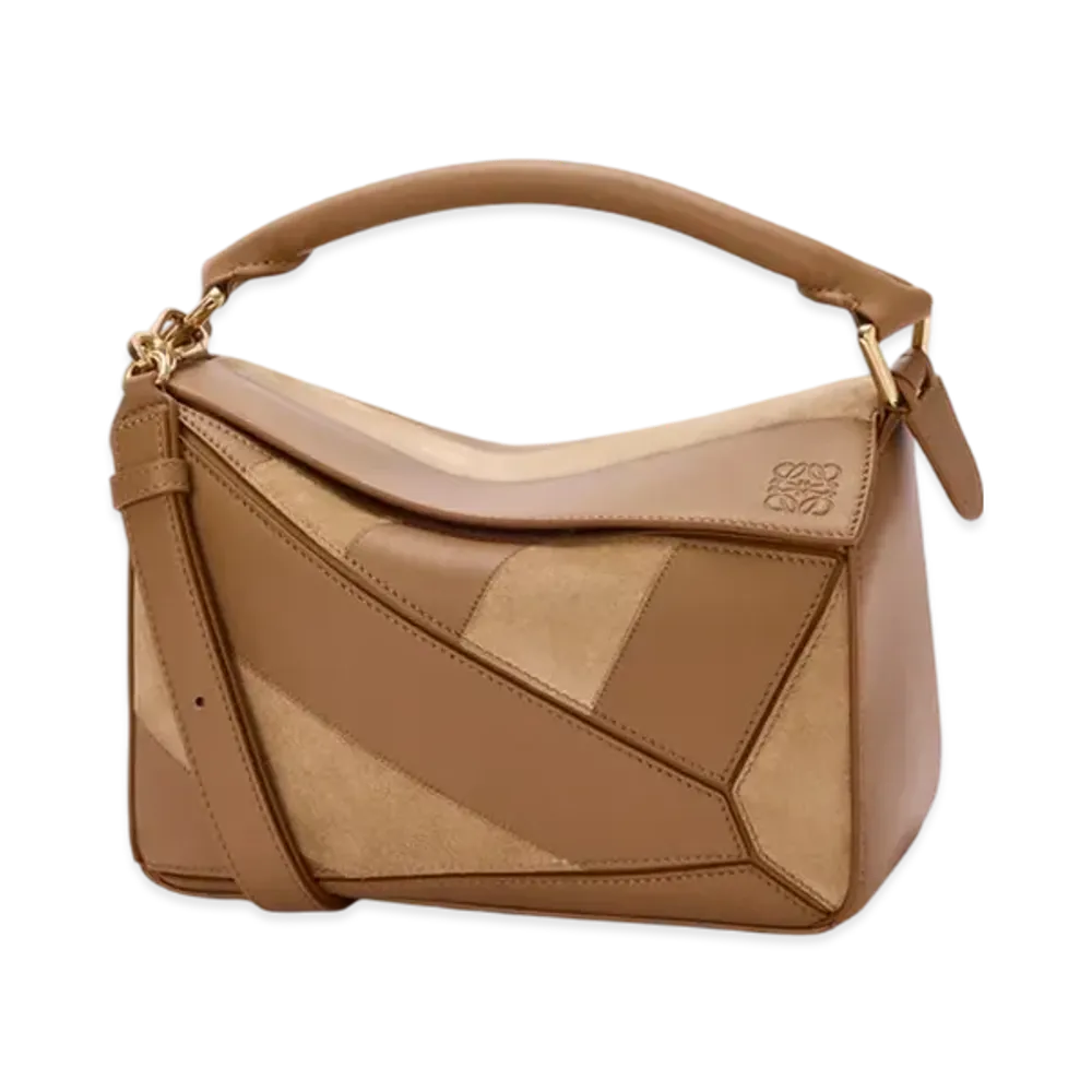 LOEWE Puzzle Bag Small "Oak"