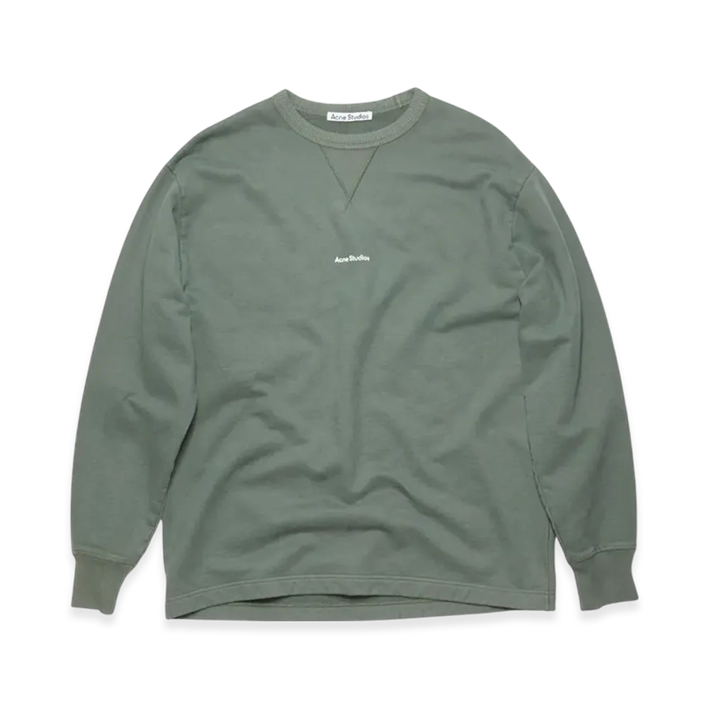 Acne Studios Stamp Logo Sweatshirt "Cedar Green"