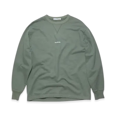 Acne Studios Stamp Logo Sweatshirt "Cedar Green"