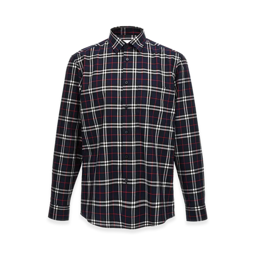 Burberry Check Shirt "Blue"