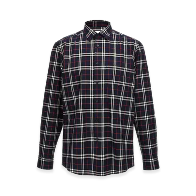 Burberry Check Shirt "Blue"