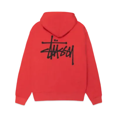 Stussy Basic Hoodie "Cayenne" (25SS)