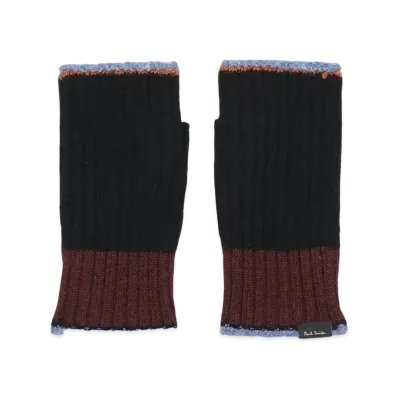 Paul Smith Contrast Color Half Gloves "Black"