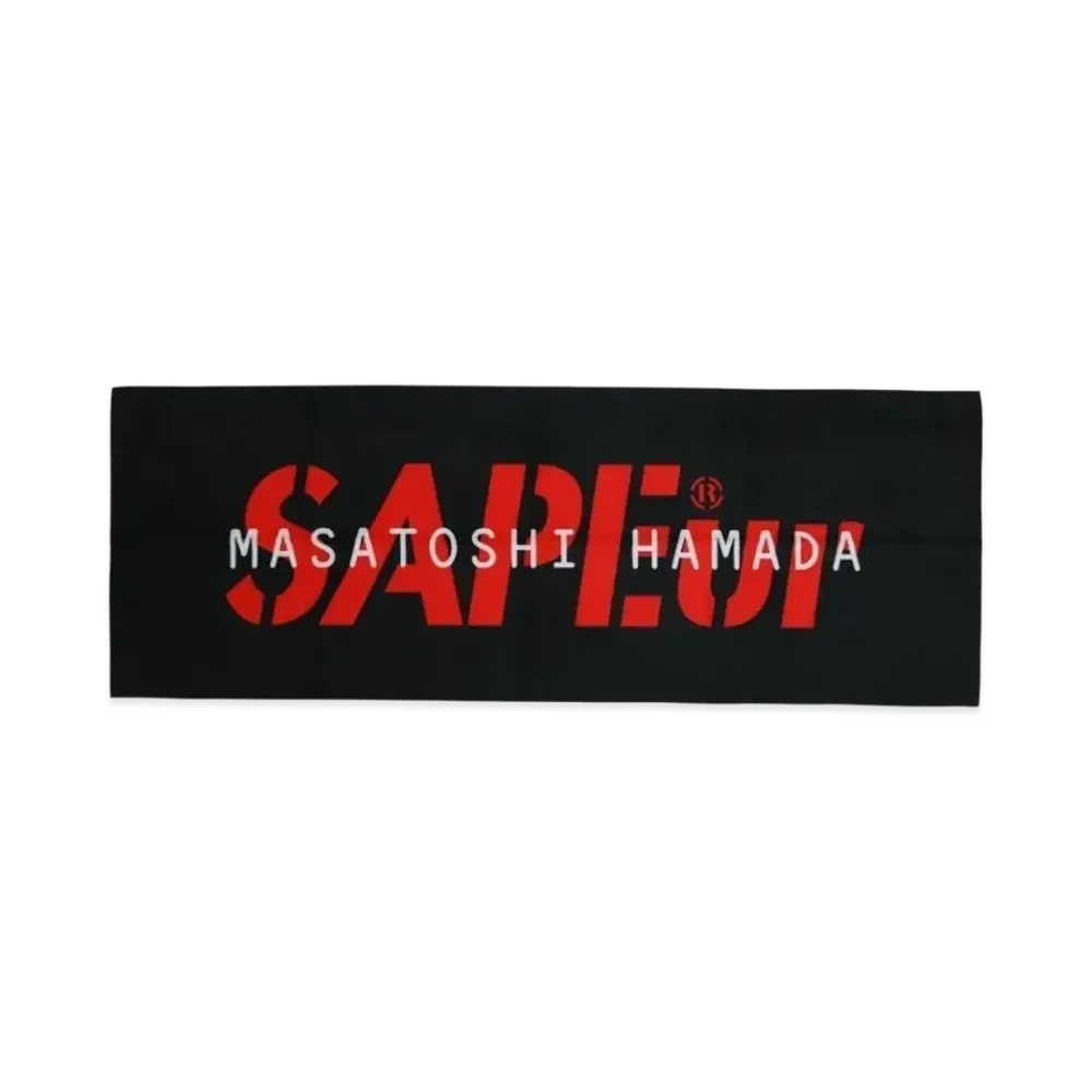 SAPEur x MASATOSHI HAMADA Collabologo Towel "Black"