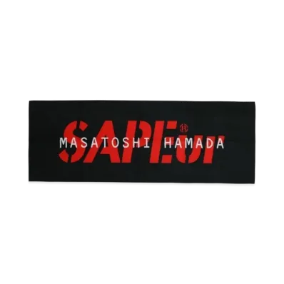 SAPEur x MASATOSHI HAMADA Collabologo Towel "Black"