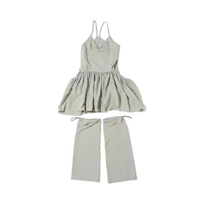 atmos pink Dress With Leg Warmers "Khaki"