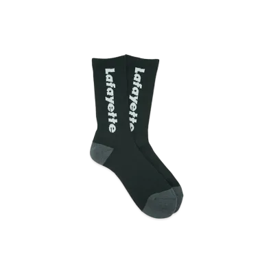 LFYT LAFAYETTE LOGO CREW SOCKS "BLACK"