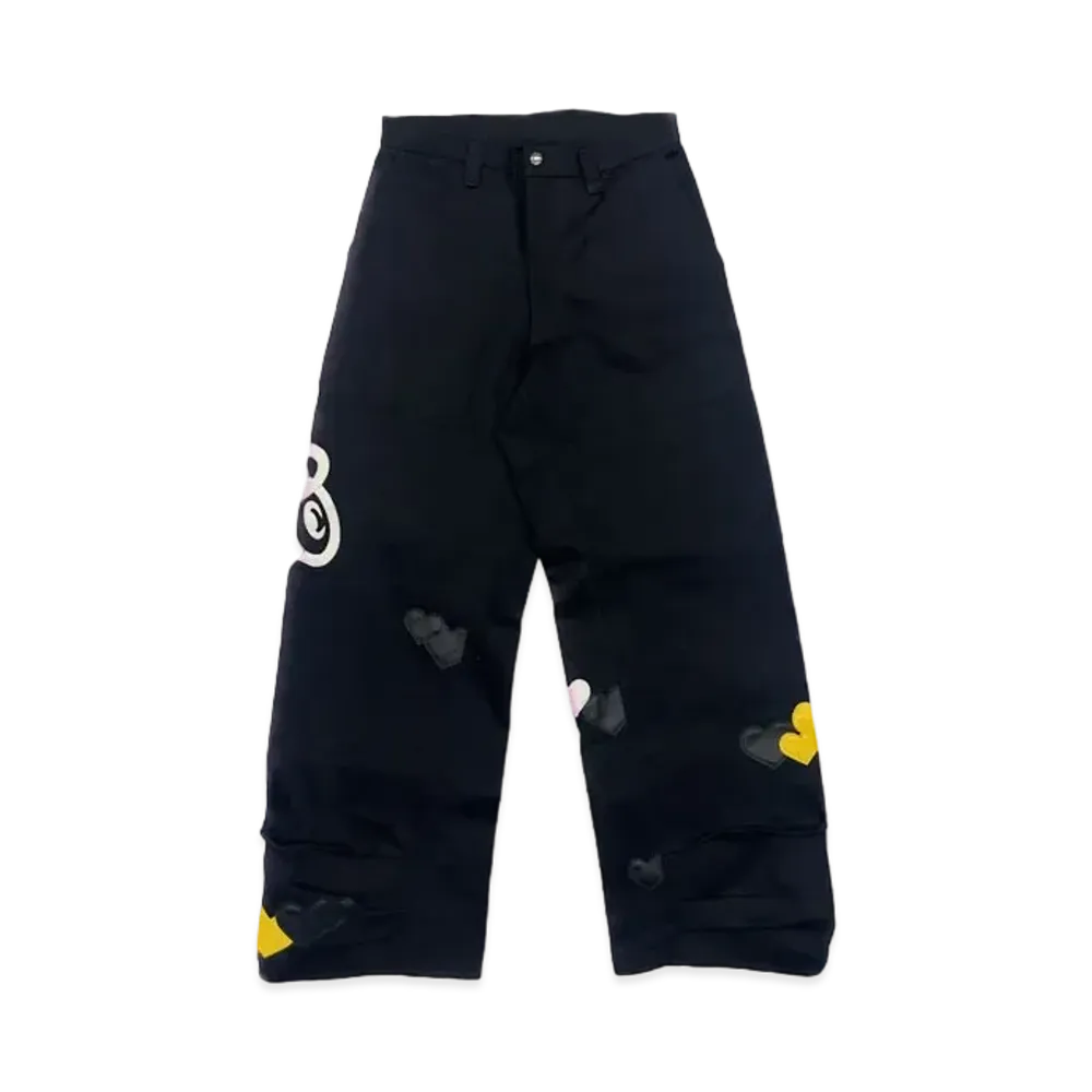 COIN PARKING DELIVERY CPD LOVE Patch Pants "Black"